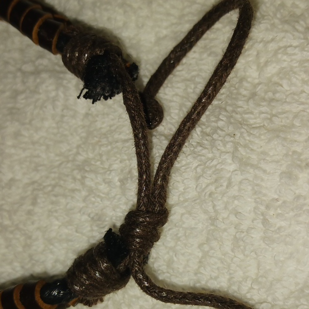 Handmade Leather Unisex Bracelet - Picture 3 of 4